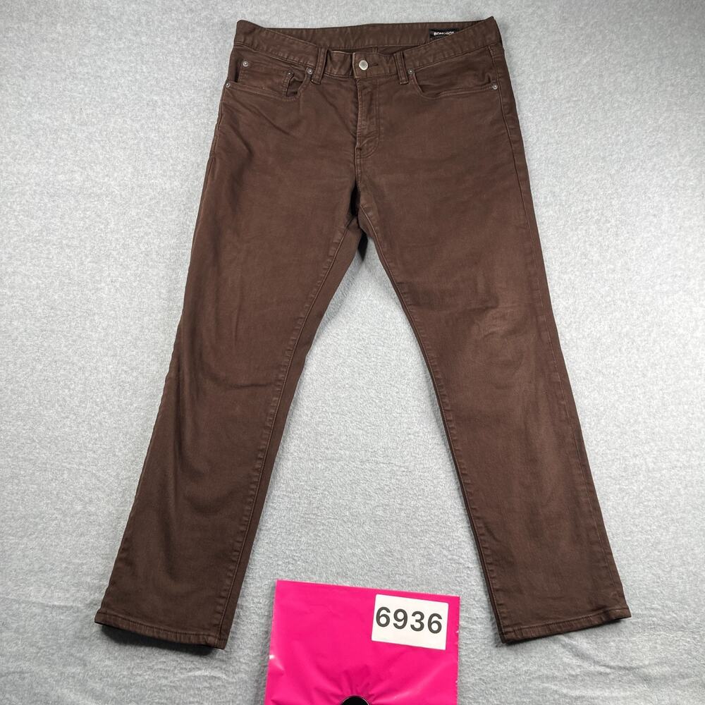 Bonobos Denim Jeans Slim Brown Casual Mens Size 36x30